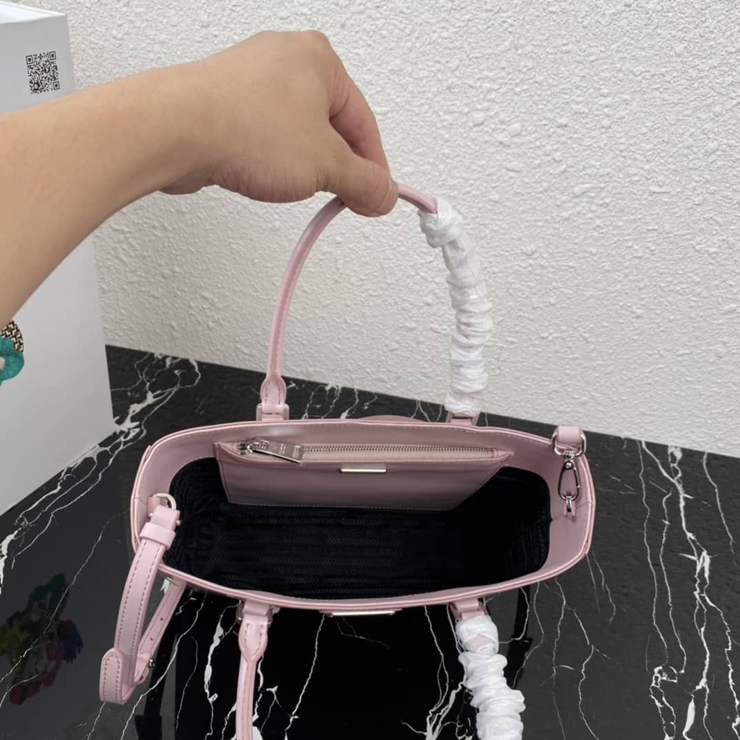 Pra*a Raffia Tote Dupe Womens Brushed Leather Replica Tote