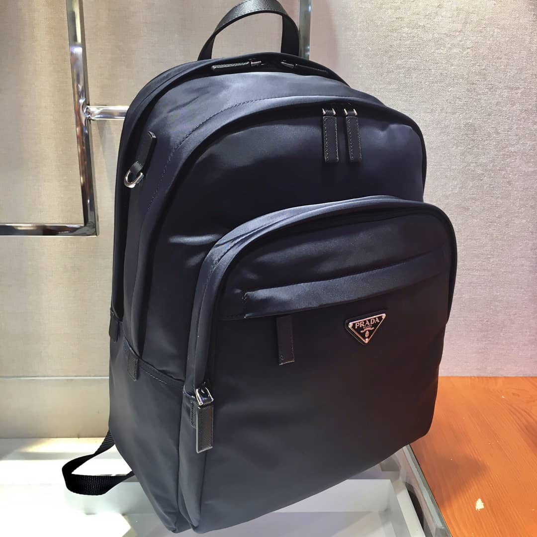 Pra*a Backpack Dupe Nylon Saffiano Leather