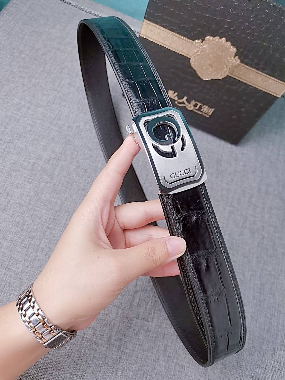 Knockoff Gvc*1 Logo Belt 34mm