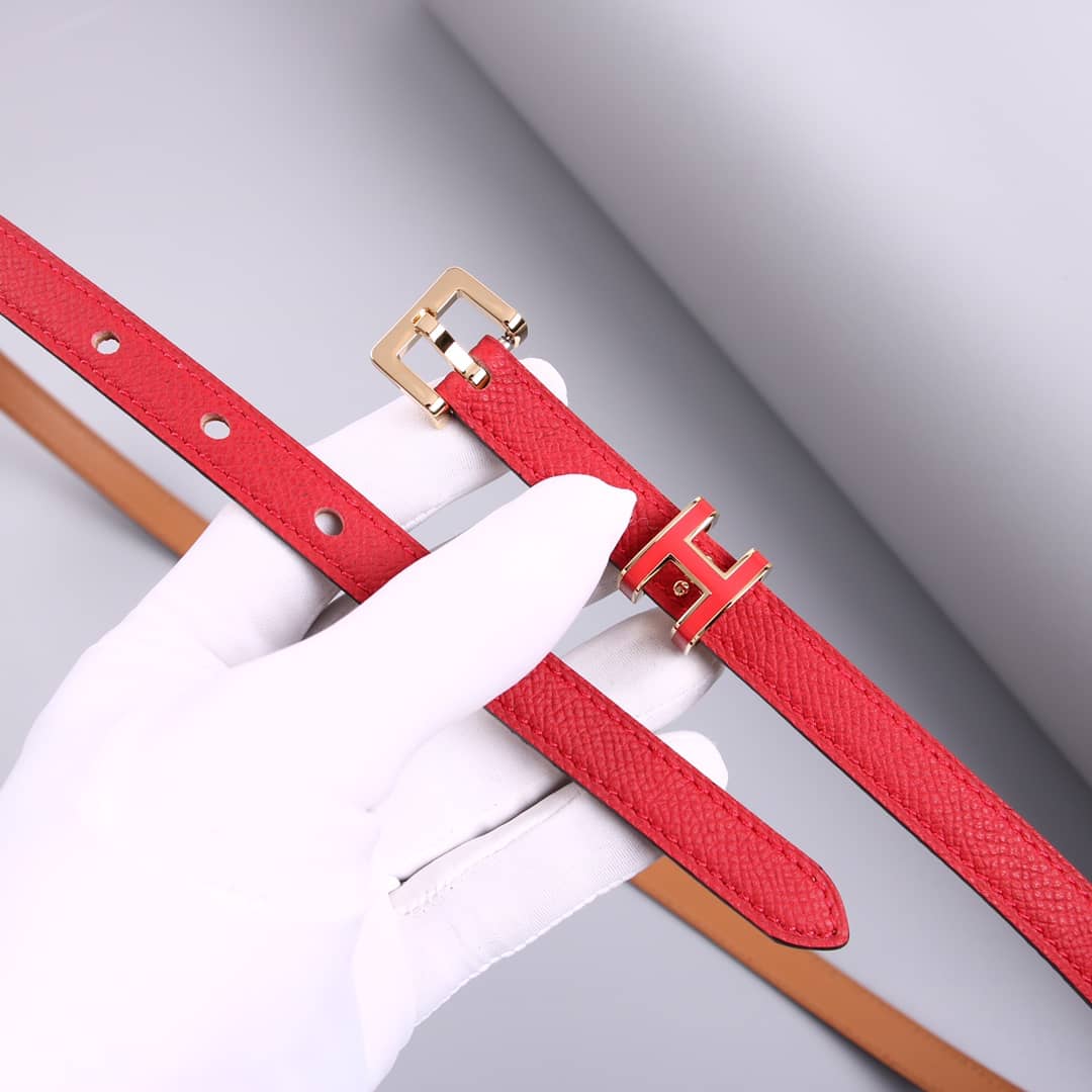 Knockoff H**me5 Logo Belt 15mm For Lady