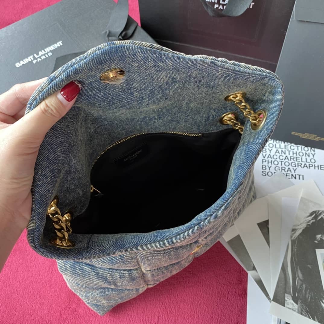 Sa1nt Lau*nt Bag Dupe Loulou Puffer Small Bag Replica Satchel