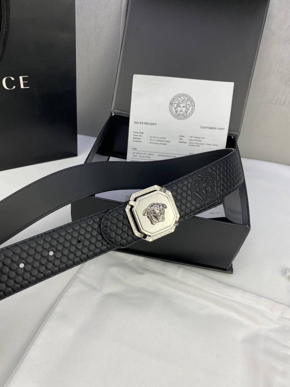Fake Versace Logo Belt 40mm