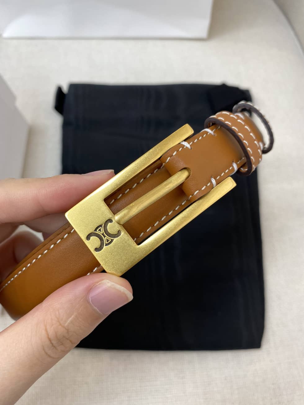 Ce1i*e Belt Dupe AAA+ Belt 18mm For Lady