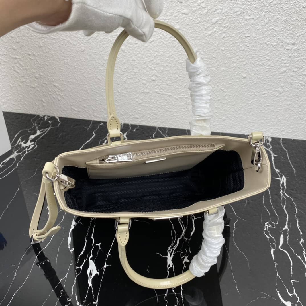 Pra*a Raffia Tote Dupe Womens Brushed Leather Replica Tote