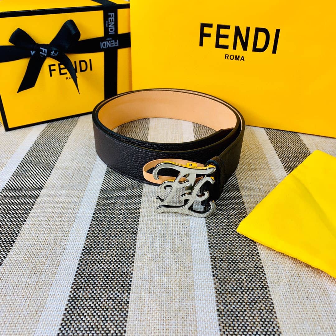 7 Star F**di Leather Belt 38mm