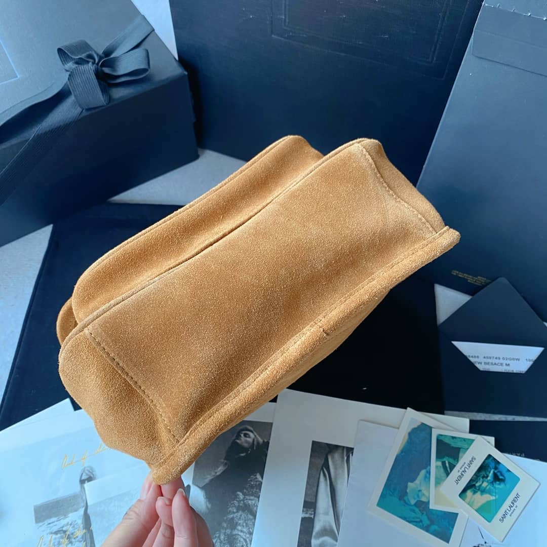 Y51 Dupes Bags Niki Small In Suede Leather Caramel Bag(ColaReps)