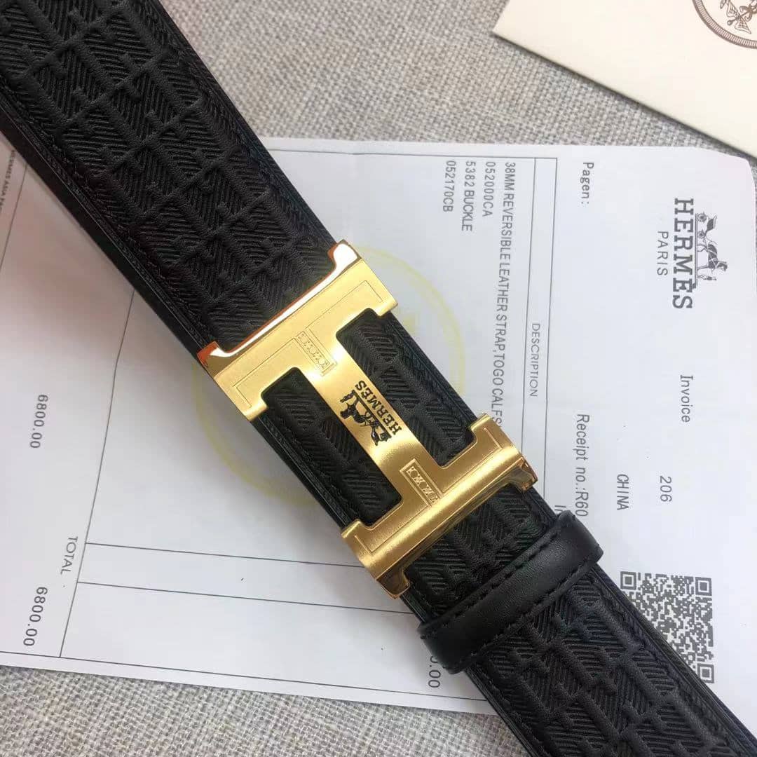Fake H**me5 Logo Belt 34mm
