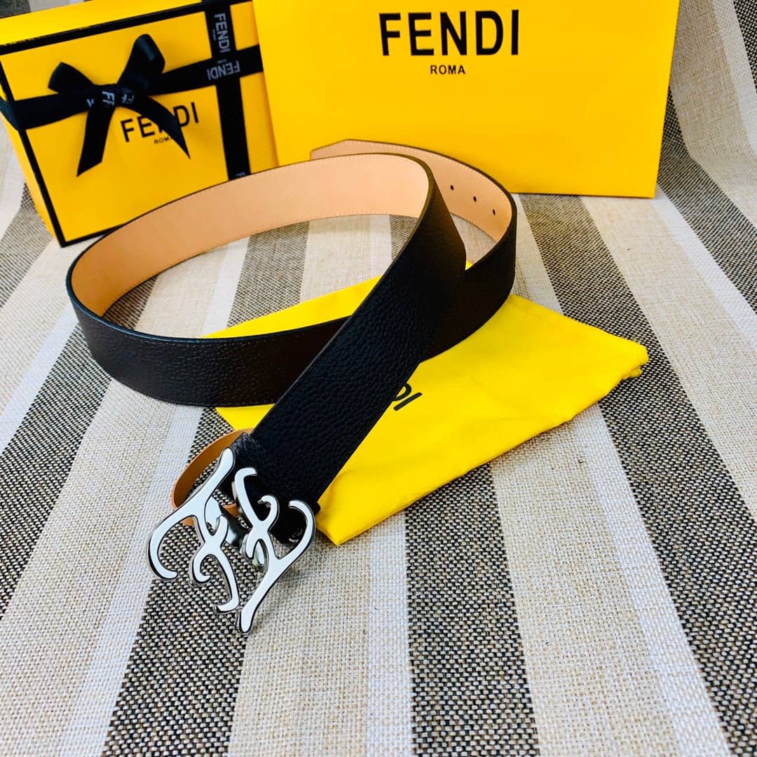 7 Star F**di Leather Belt 38mm