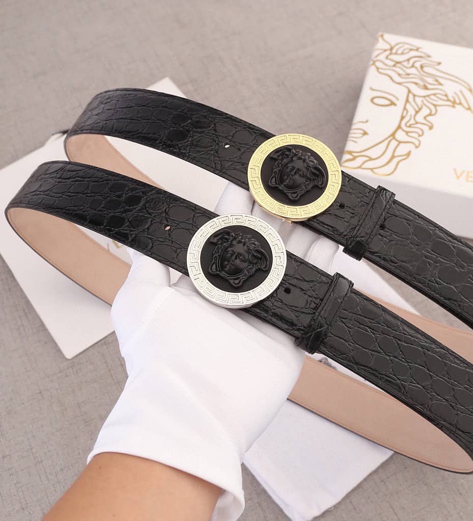 7 Star Versace Leather Belt 40mm