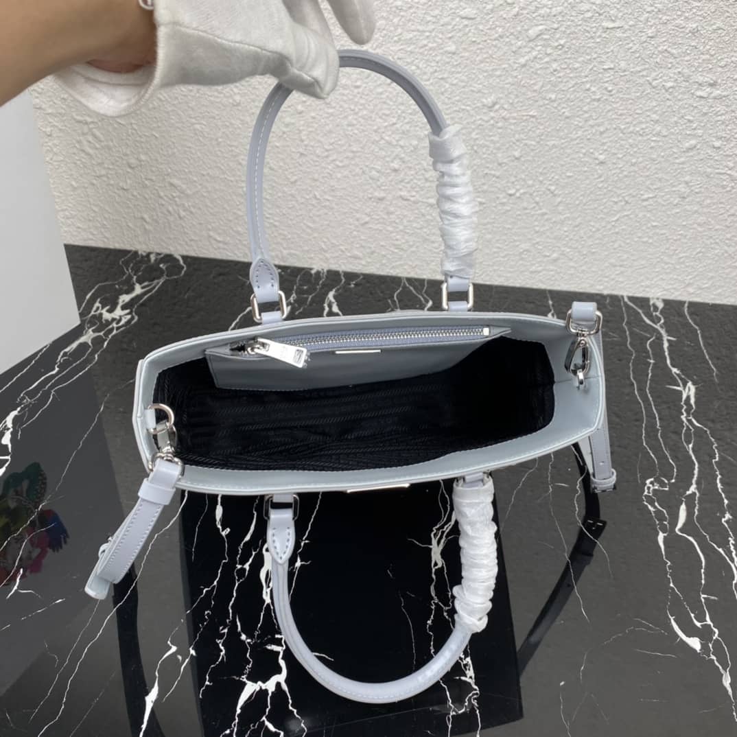 Pra*a Raffia Tote Dupe Womens Brushed Leather Replica Tote