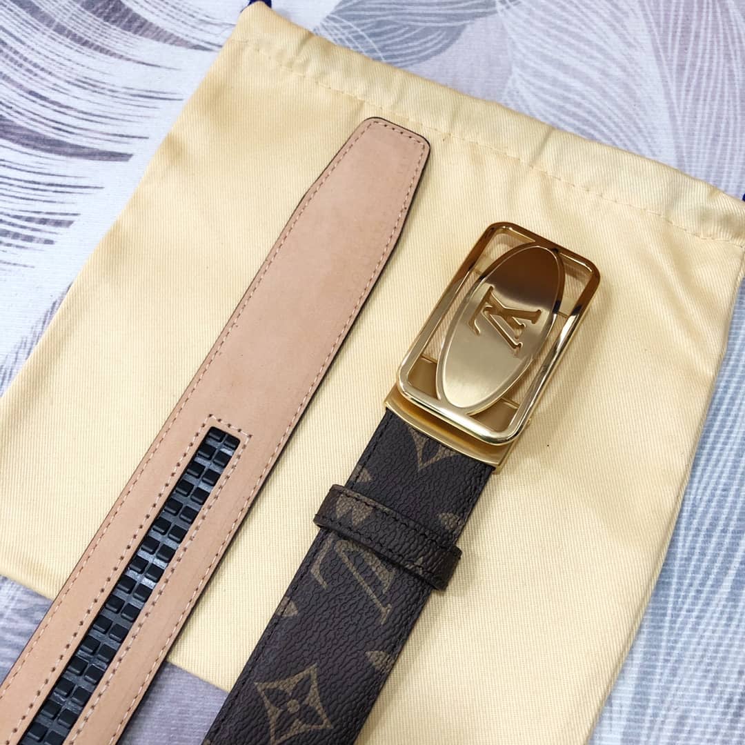 Knockoff L0vis Vvtt0n Logo Belt 35mm