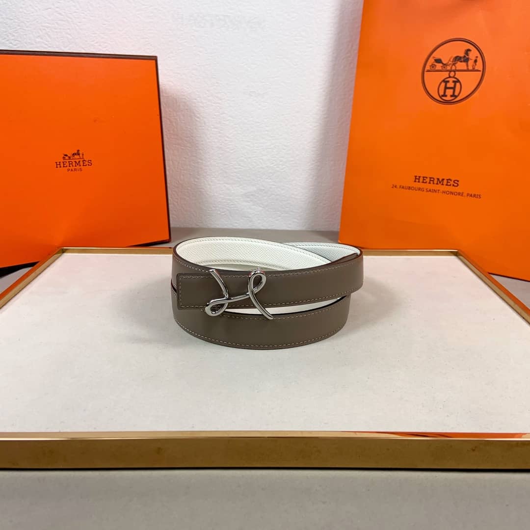 7 Star H**me5 Leather Belt 24mm For Lady