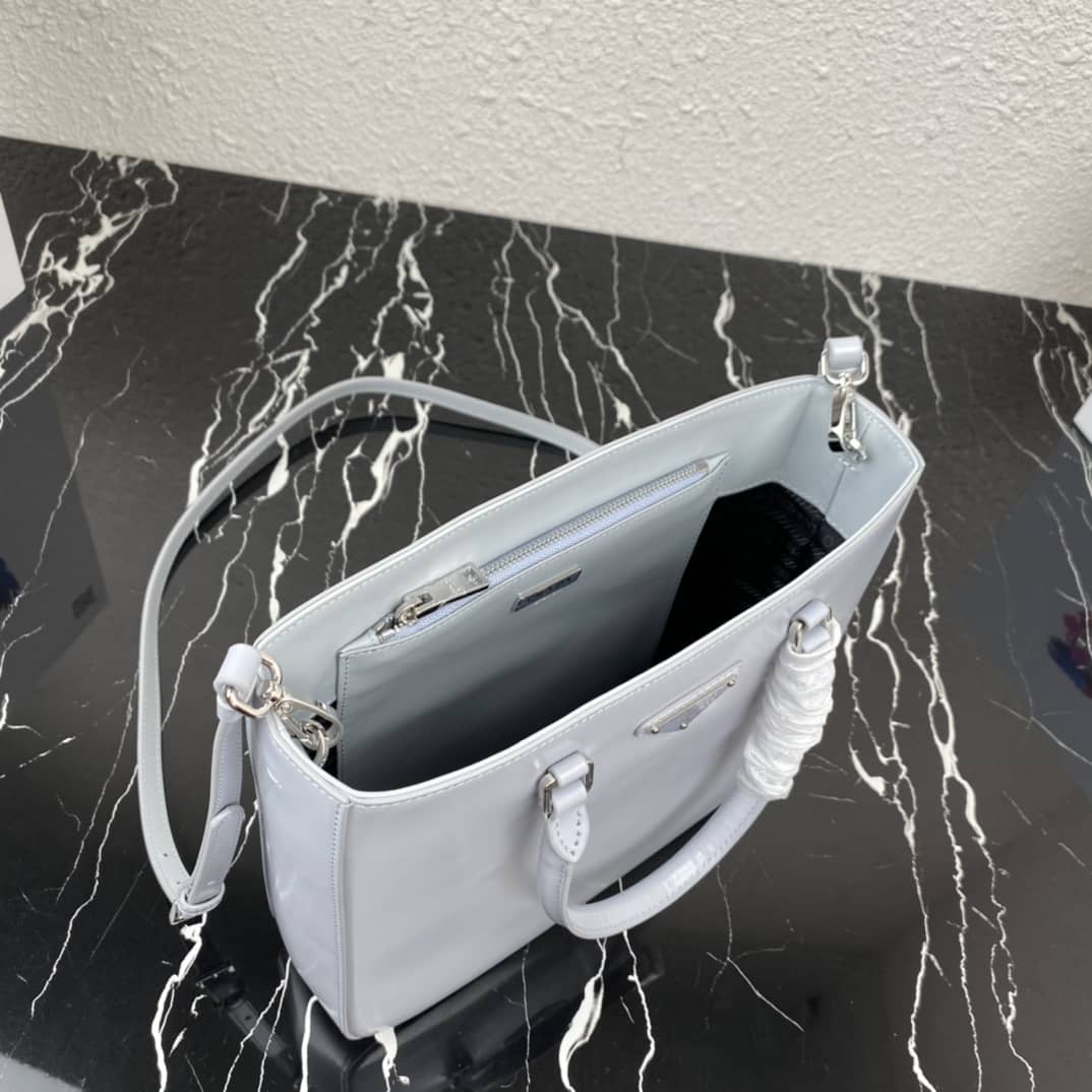 Pra*a Raffia Tote Dupe Womens Brushed Leather Replica Tote