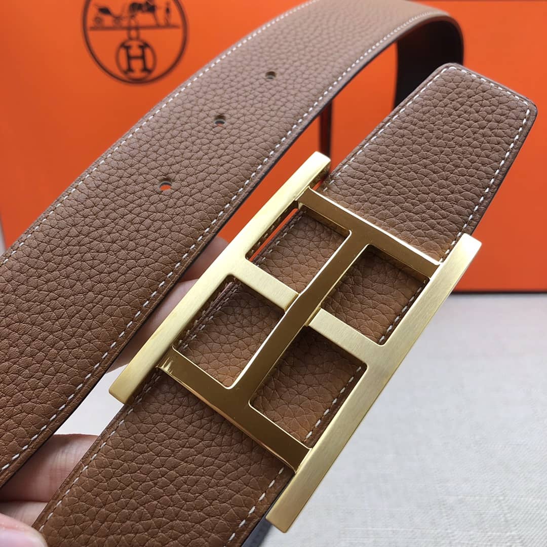 Knockoff H**me5 Logo Belt 38mm