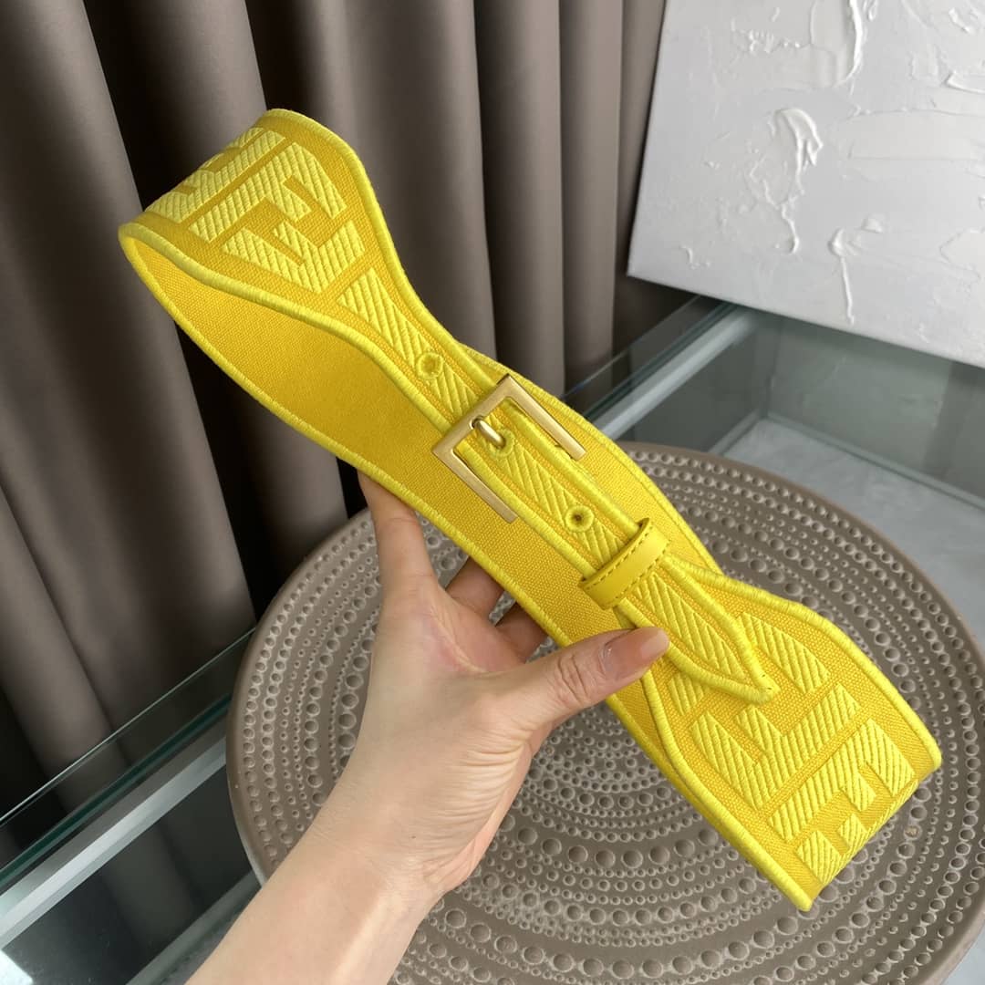 Knockoff F**di Logo Belt 60mm