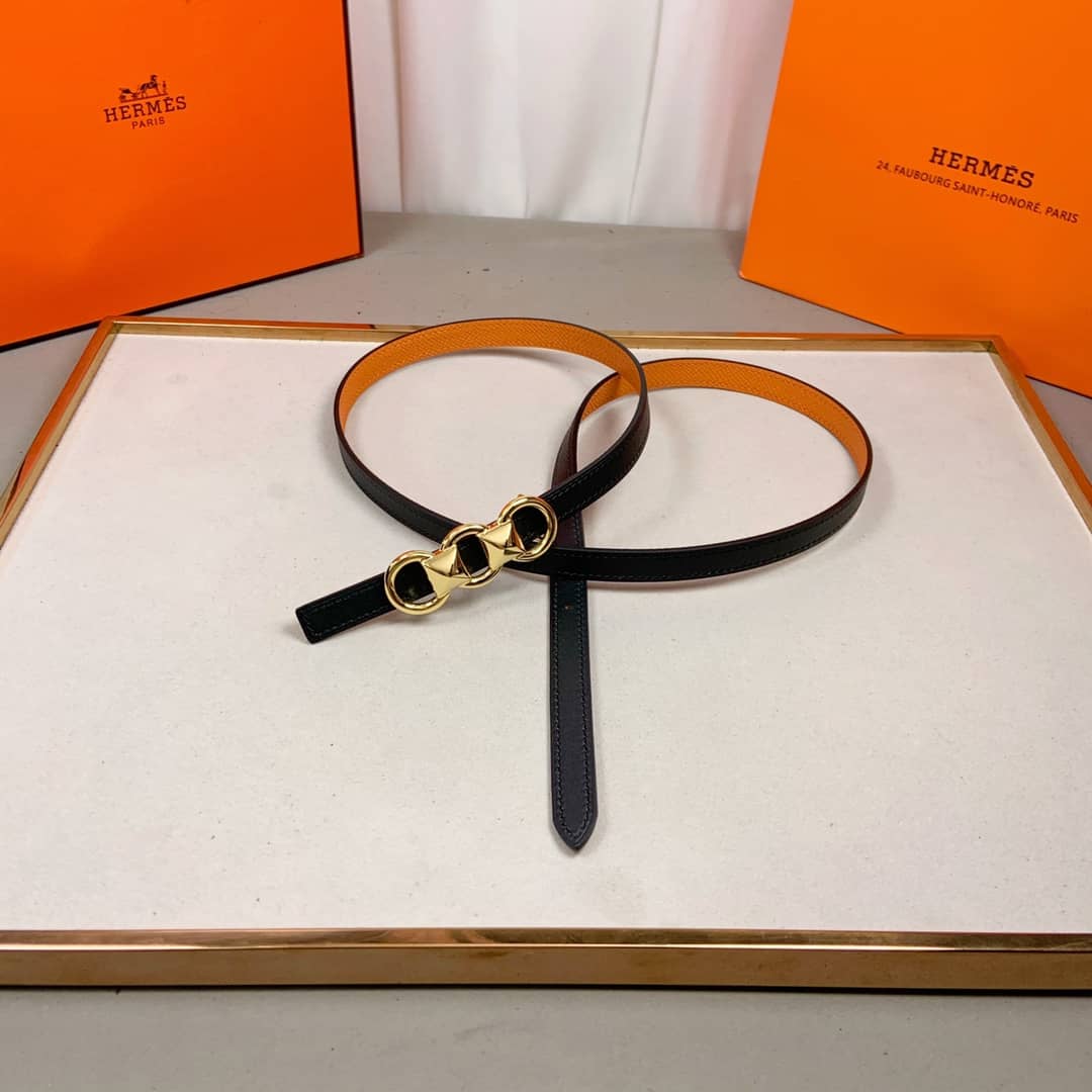 Knockoff H**me5 Logo Belt 13mm For Lady