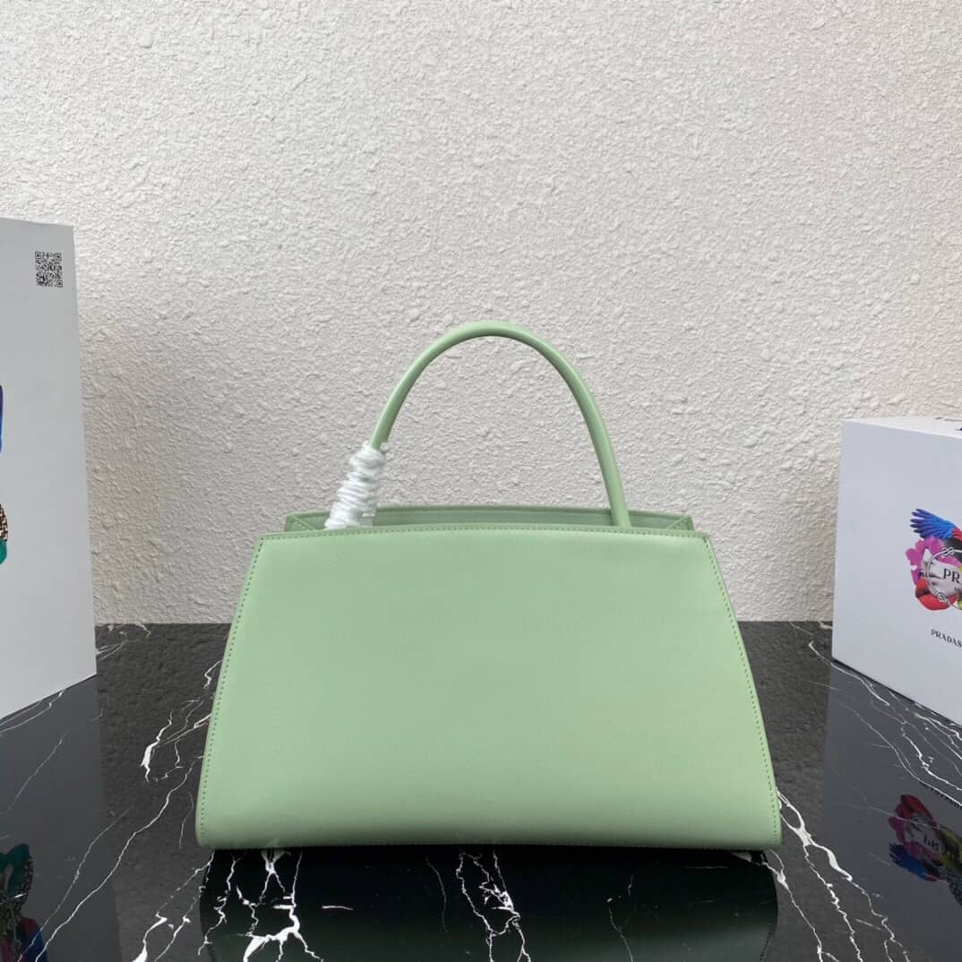 Pra*a Small Brushed Leather Replica Tote