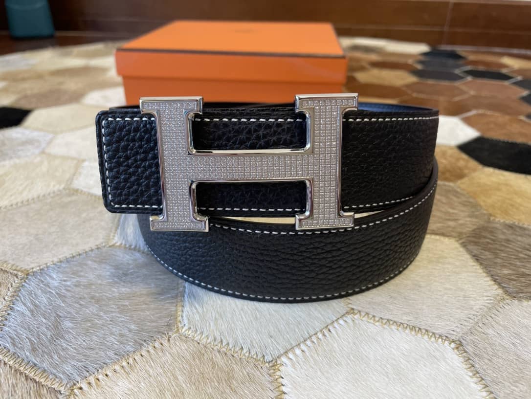Knockoff H**me5 Logo Belt 38mm