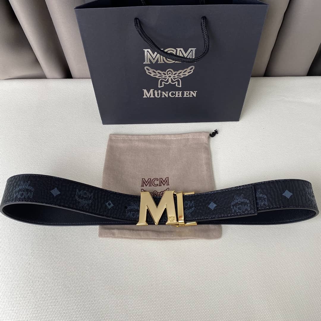 Wholesale Unisex MCM Logo Belt 40mm