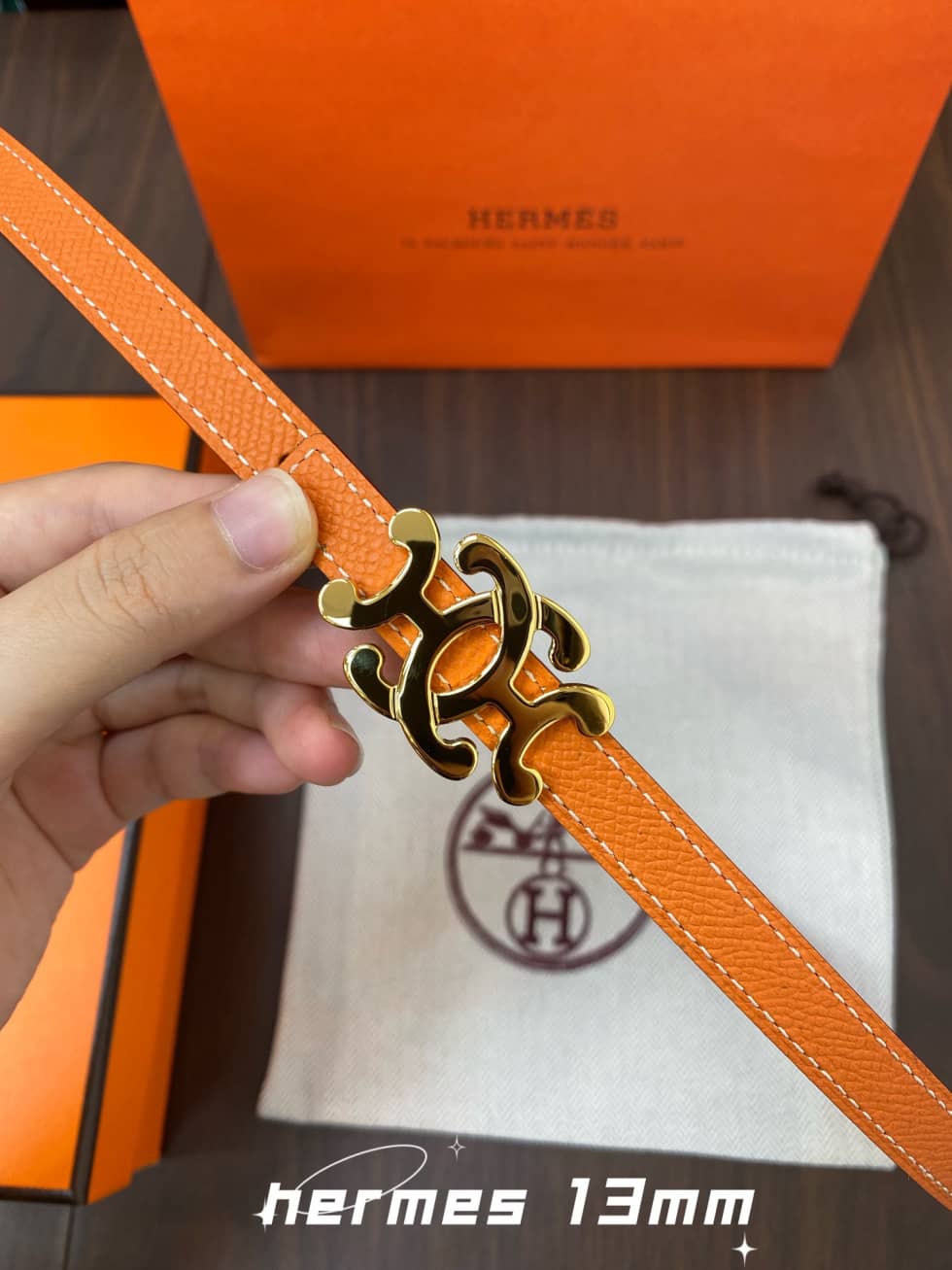 Wholesale H**me5 Logo Belt 13mm For Lady
