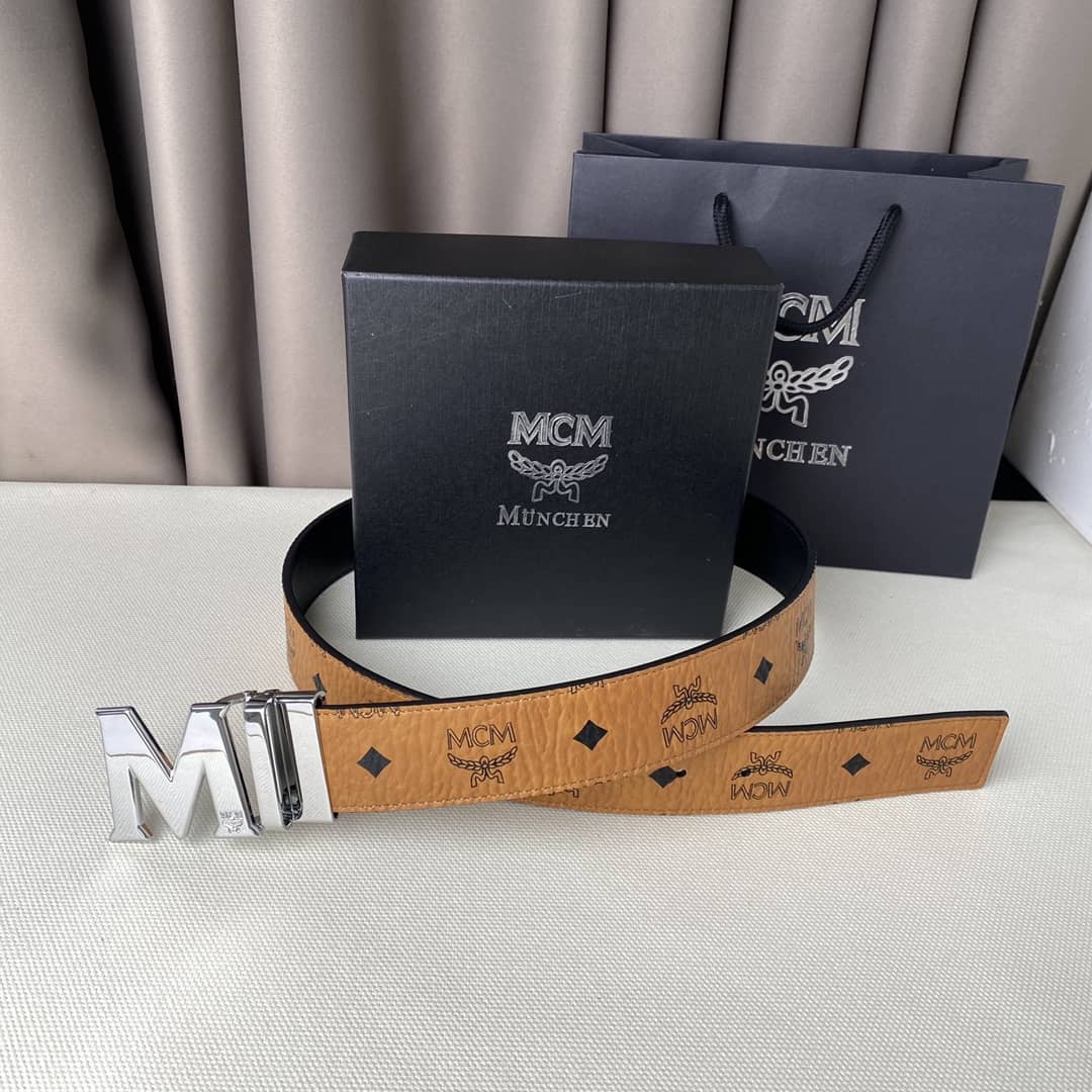 Replica Unisex MCM Buckle Belt 40mm