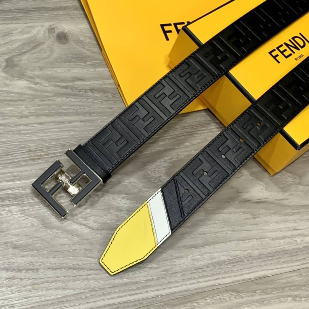 7 Star F**di Leather Belt 39mm