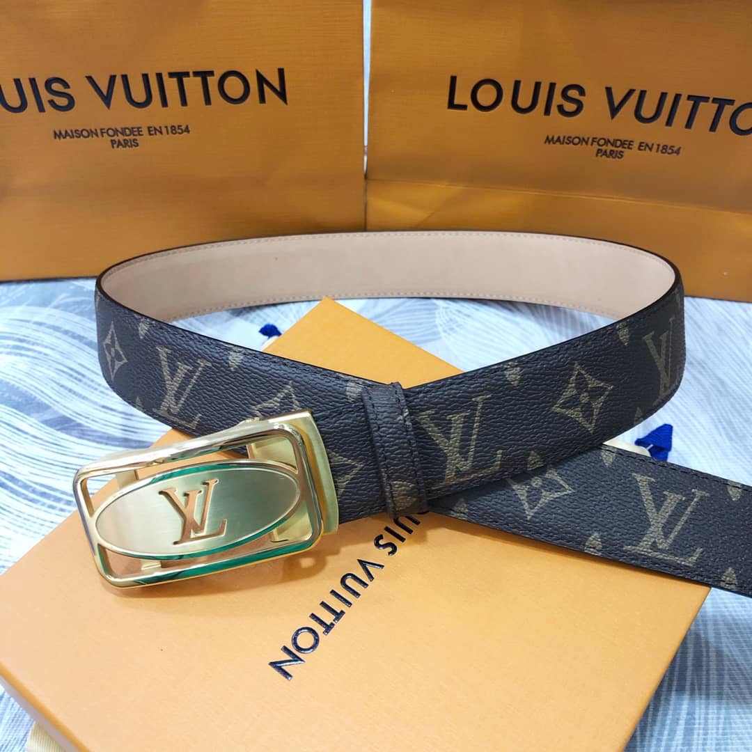 Knockoff L0vis Vvtt0n Logo Belt 35mm