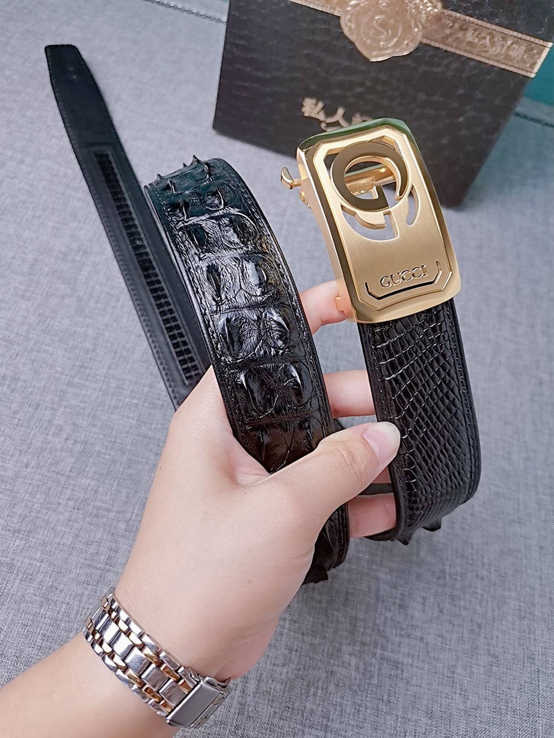 Knockoff Gvc*1 Logo Belt 34mm