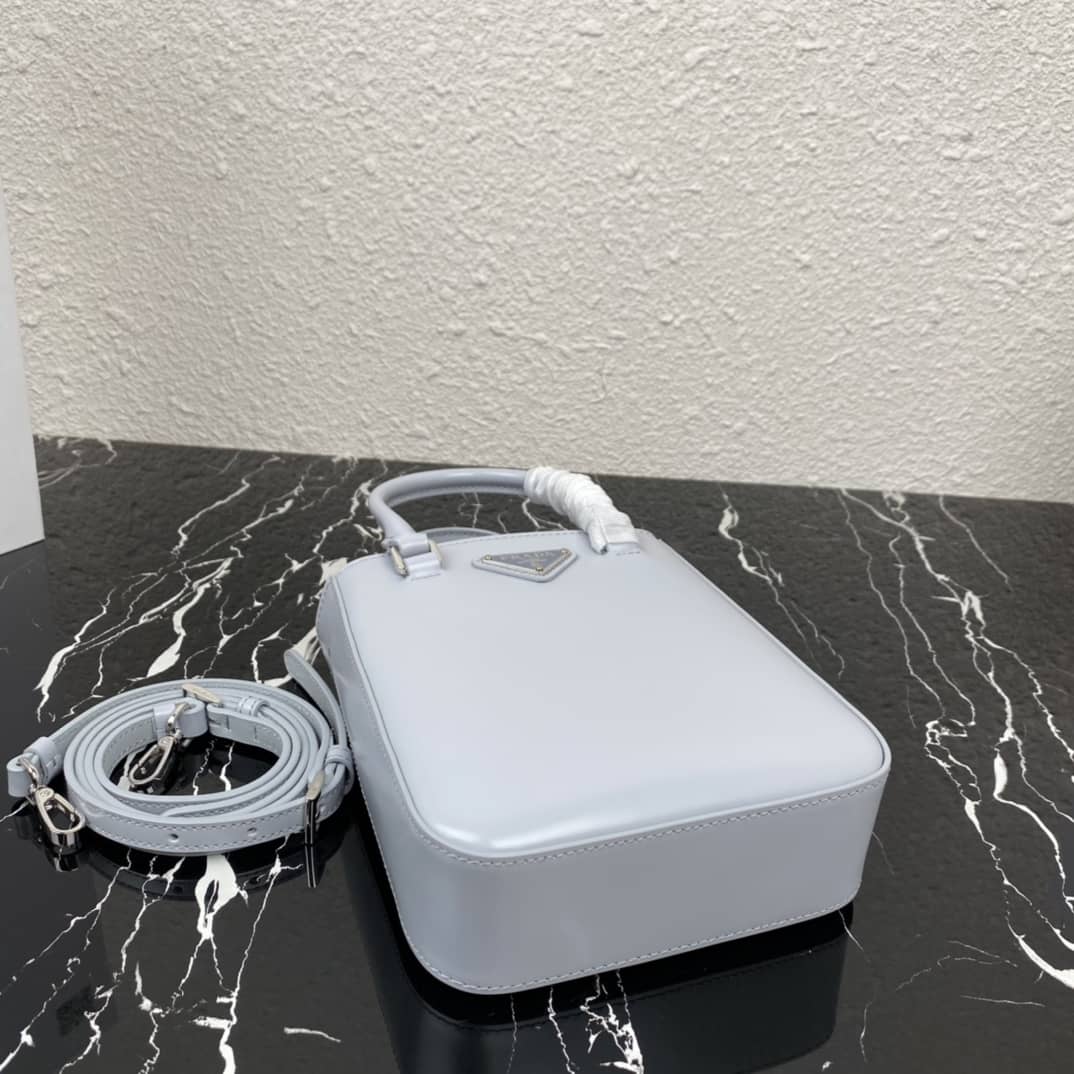 Pra*a Raffia Tote Dupe Small Brushed Leather Replica Tote