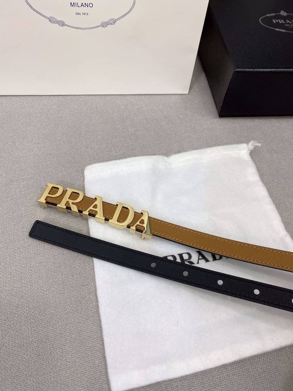 High Quality Pra*a Belt 15mm For Lady