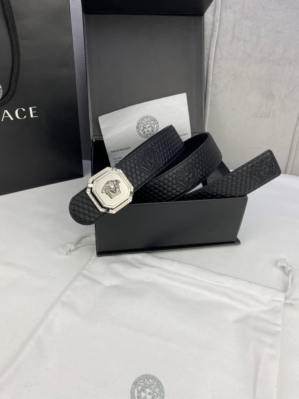 Fake Versace Logo Belt 40mm