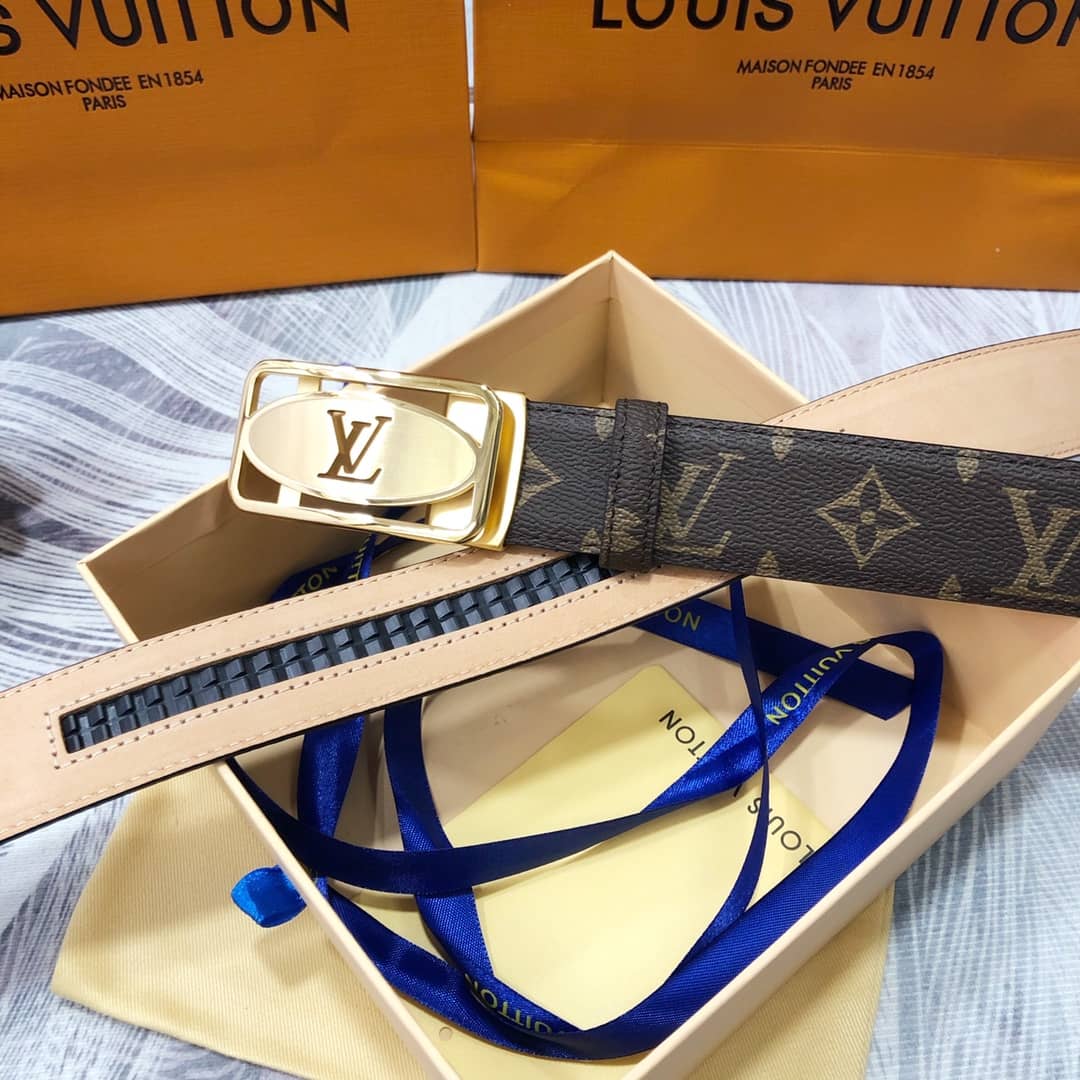 Knockoff L0vis Vvtt0n Logo Belt 35mm