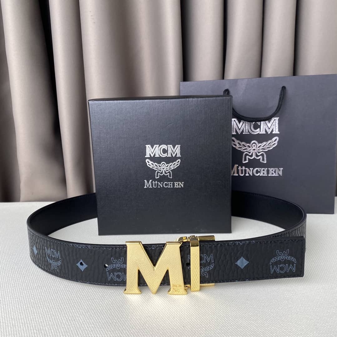 Wholesale Unisex MCM Logo Belt 40mm