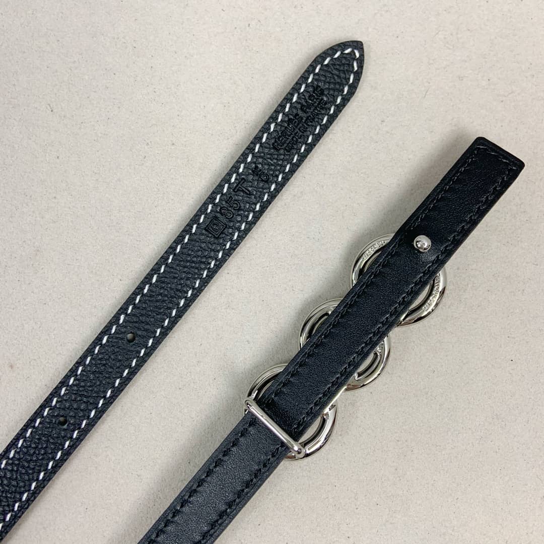 Fake H**me5 Logo Belt 13mm For Lady