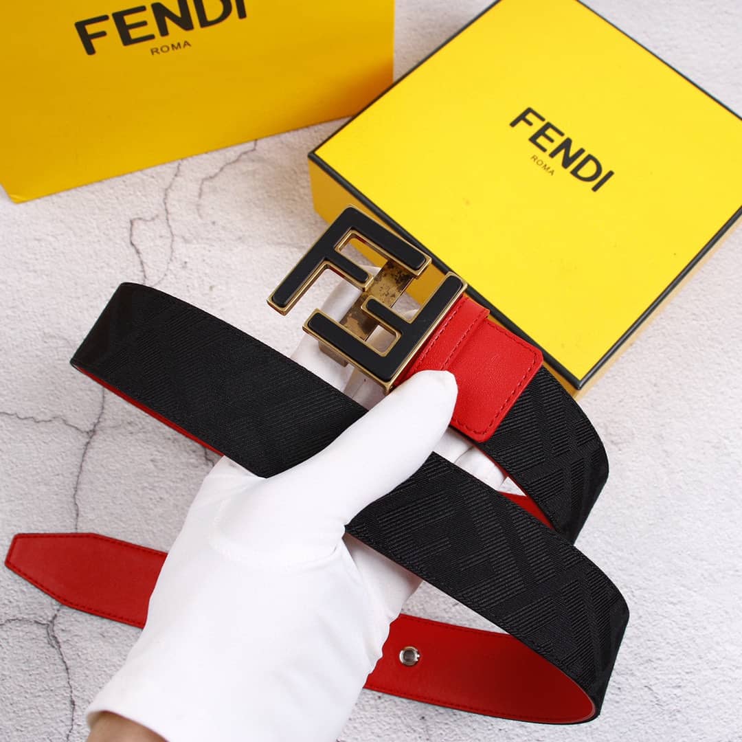 7 Star F**di Leather Belt 38mm