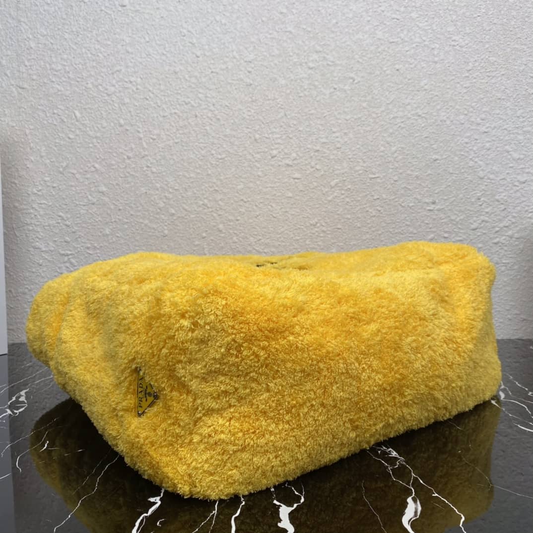 Replica Pra*as Shearling Tote Shoulder Bag(ColaReps)