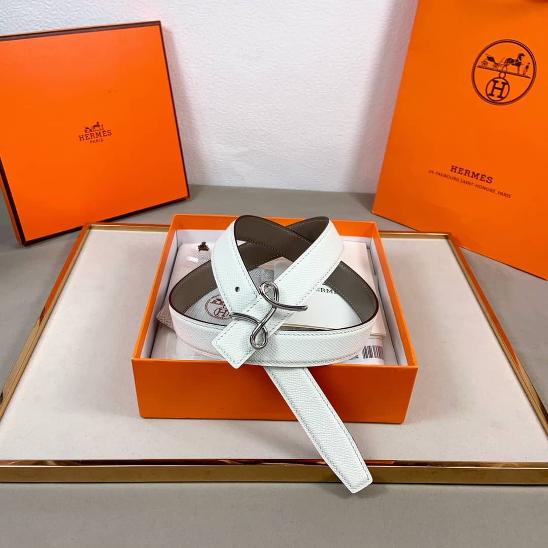 7 Star H**me5 Leather Belt 24mm For Lady