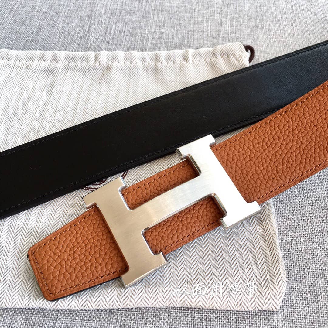 Knockoff H**me5 Logo Belt 38mm