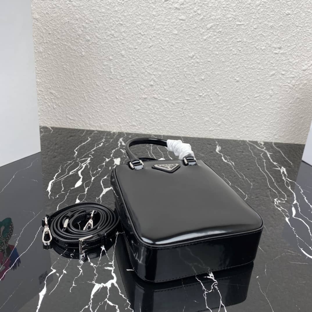 Pra*a Raffia Tote Dupe Small Brushed Leather Replica Tote