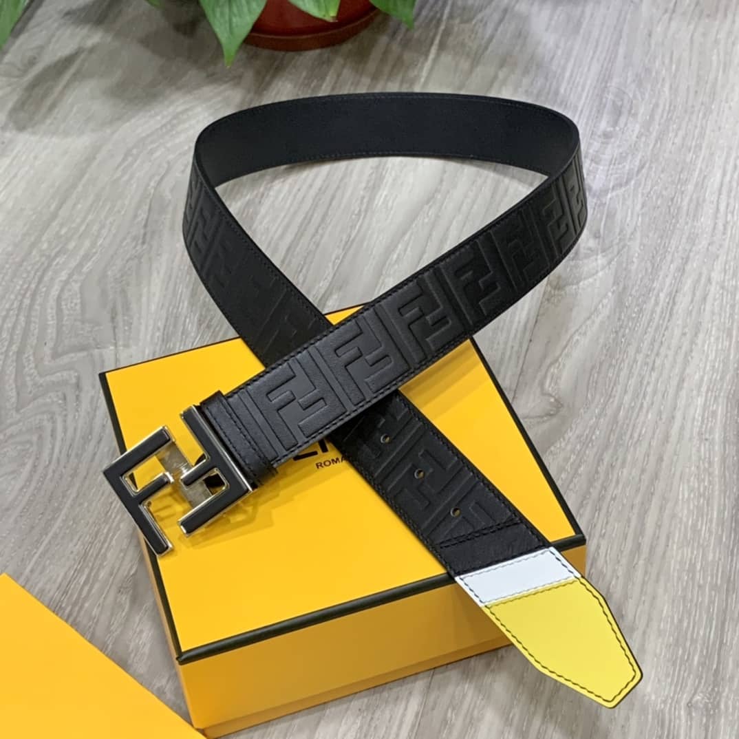 7 Star F**di Leather Belt 39mm