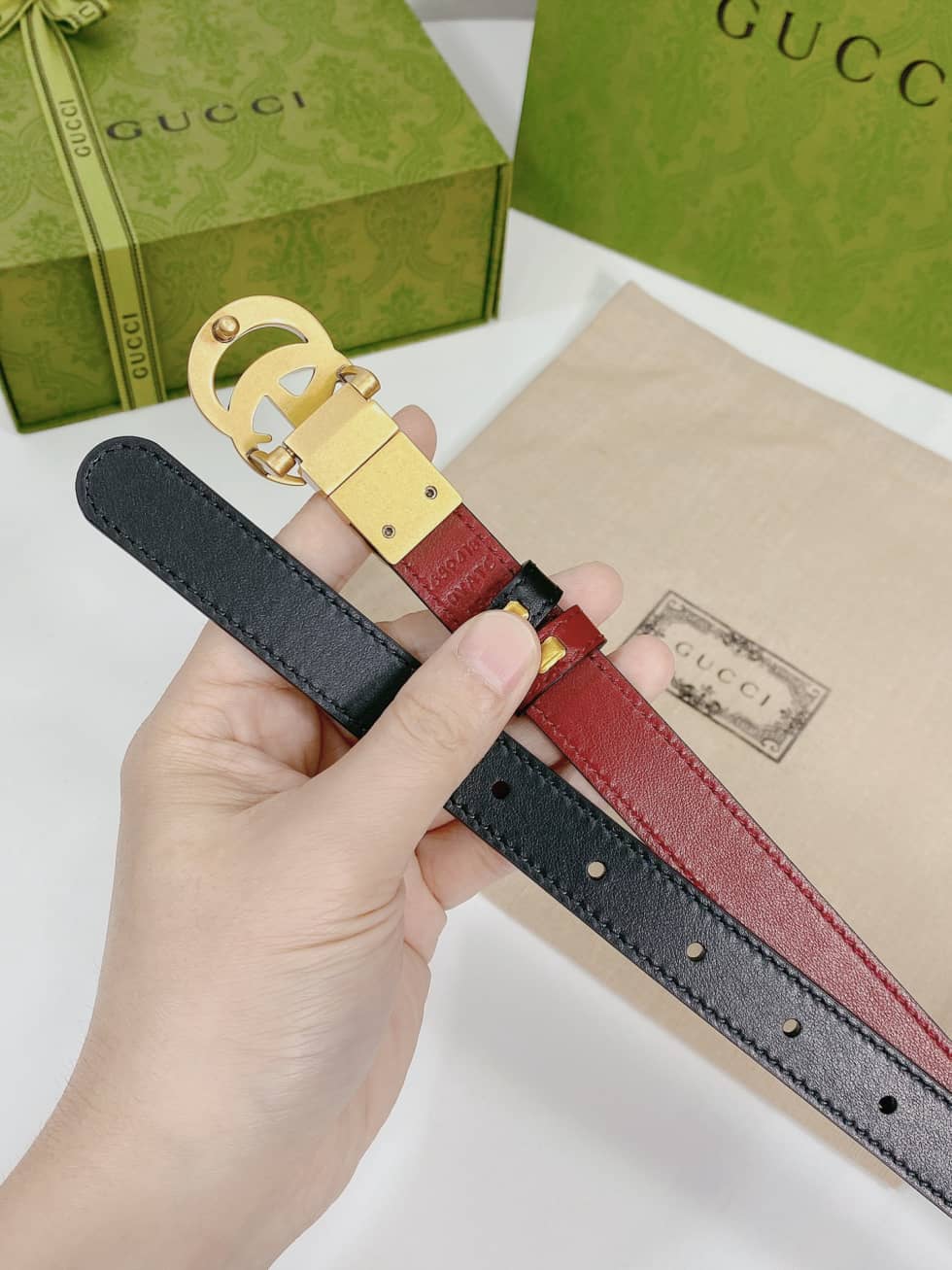 Fake Gvc*1 Logo Belt 20mm For Lady