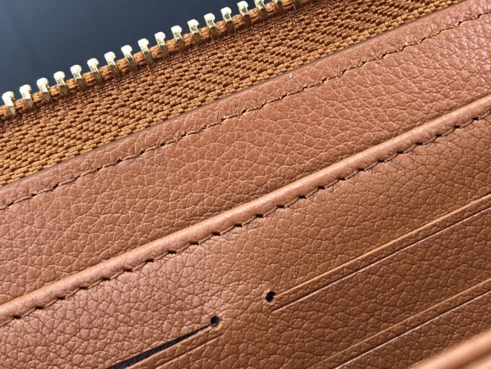 L0vis Vvtt0n Wallet Dupe Zippy Monogram Empreinte Leather Brown M81141