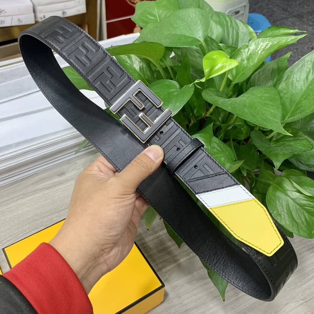 7 Star F**di Leather Belt 39mm