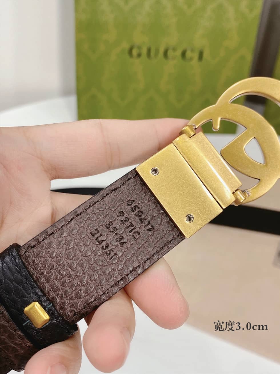 Fake Gvc*1 Logo Belt 30mm