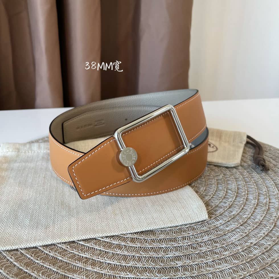 Knockoff H**me5 Logo Belt 38mm