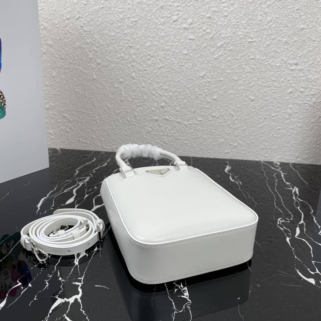 Pra*a Raffia Tote Dupe Small Brushed Leather Replica Tote