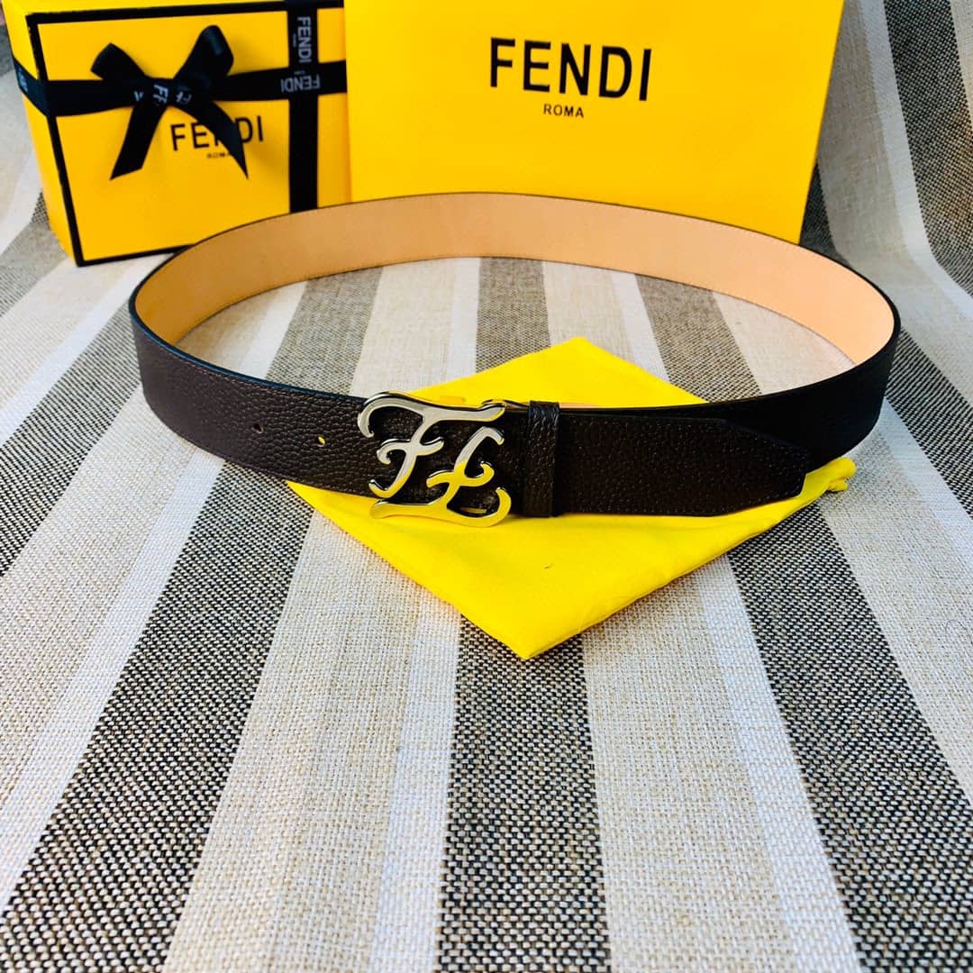 7 Star F**di Leather Belt 38mm