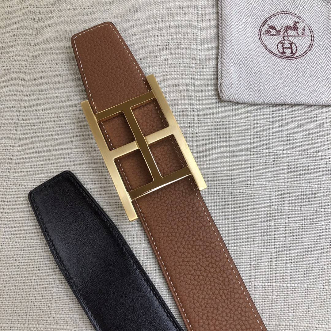Knockoff H**me5 Logo Belt 38mm