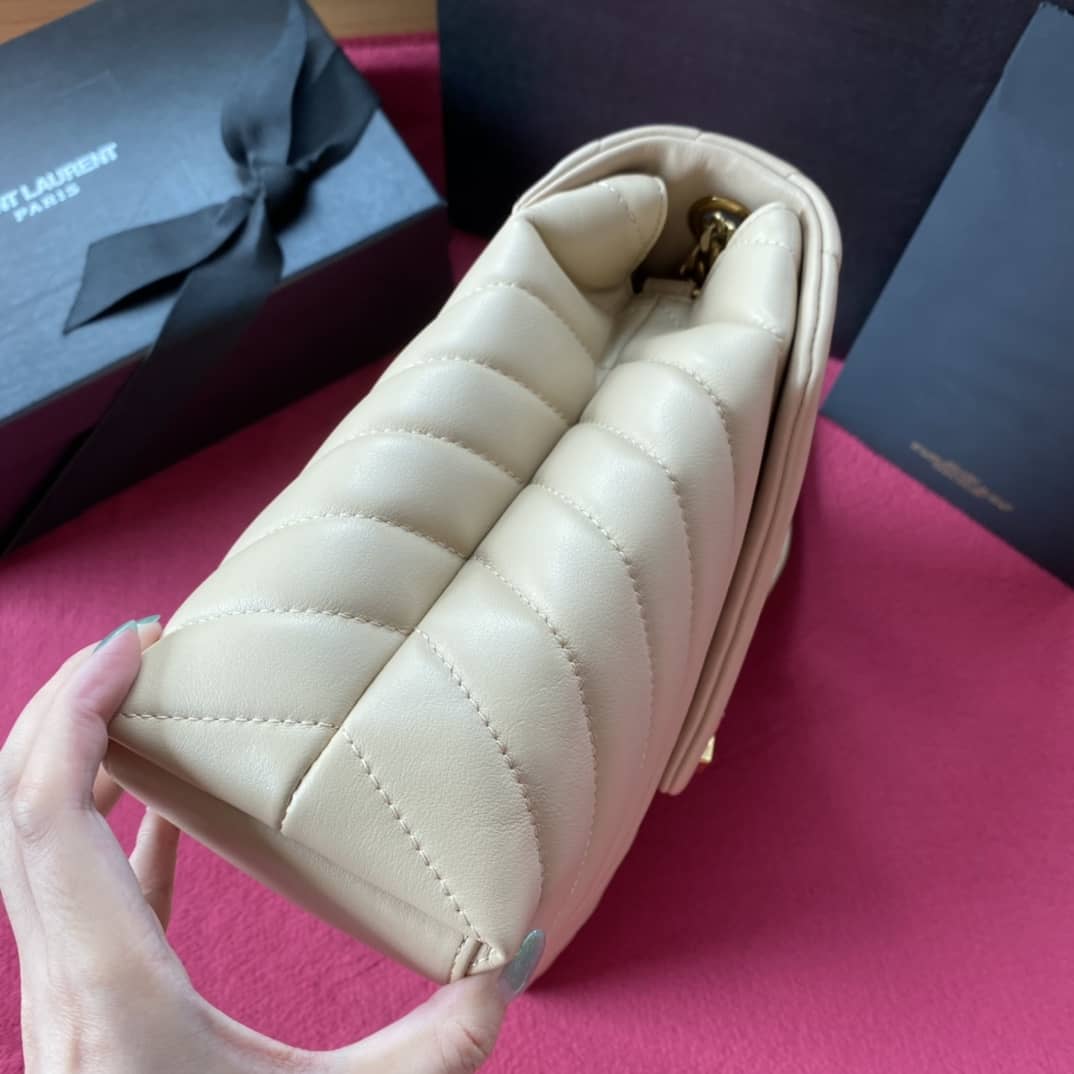 Y51 Loulou Medium Quilted “Y” Leather Replica Bag