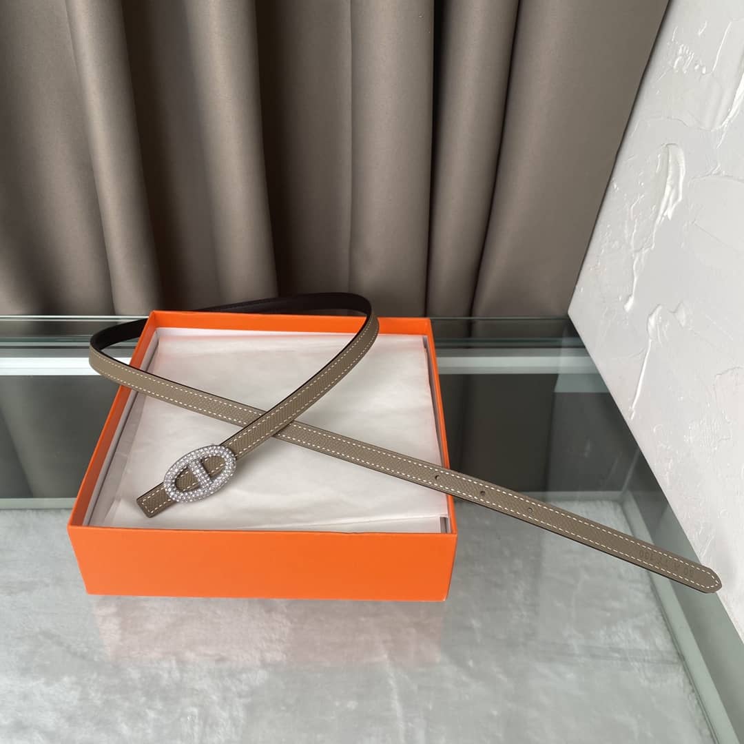 Knockoff H**me5 Logo Belt 13mm For Lady